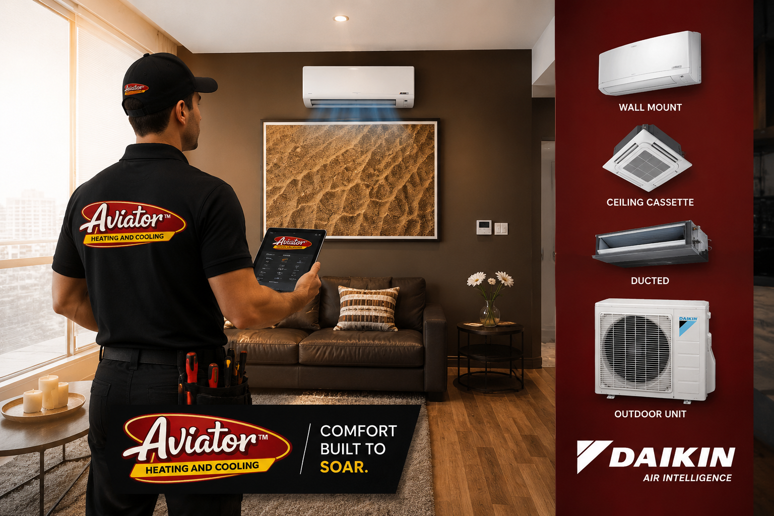 Professional Daikin ductless mini split installation in Portland home