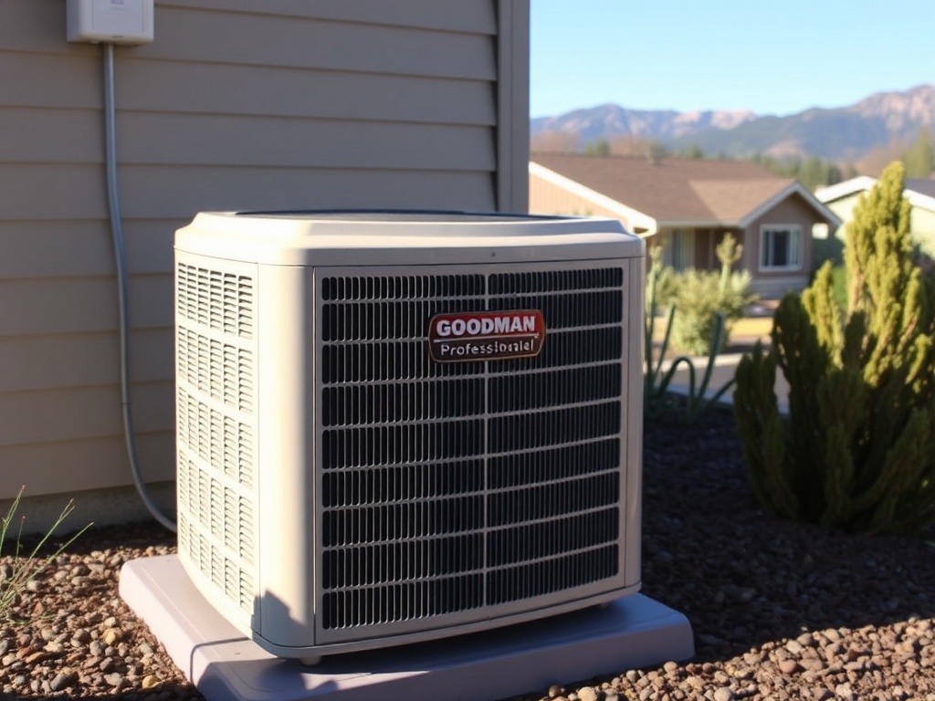 Goodman single-stage AC unit installed in Beaverton Oregon