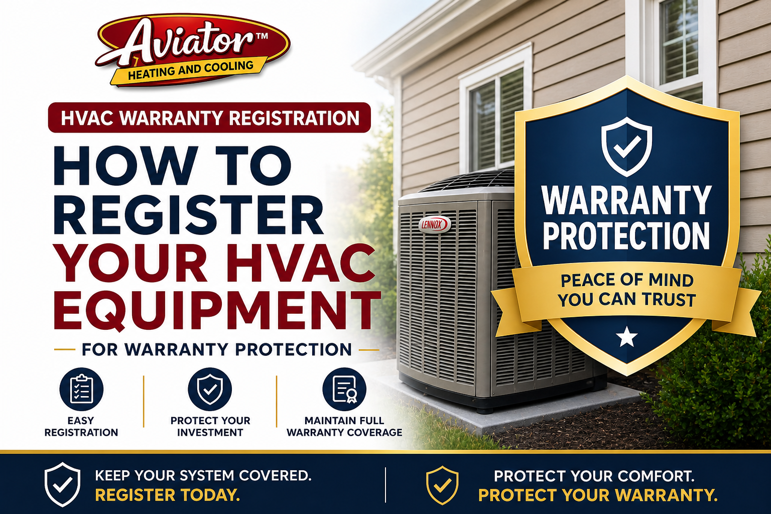Importance of Registering Your Installed Equipment Under Warranty and How to Register It