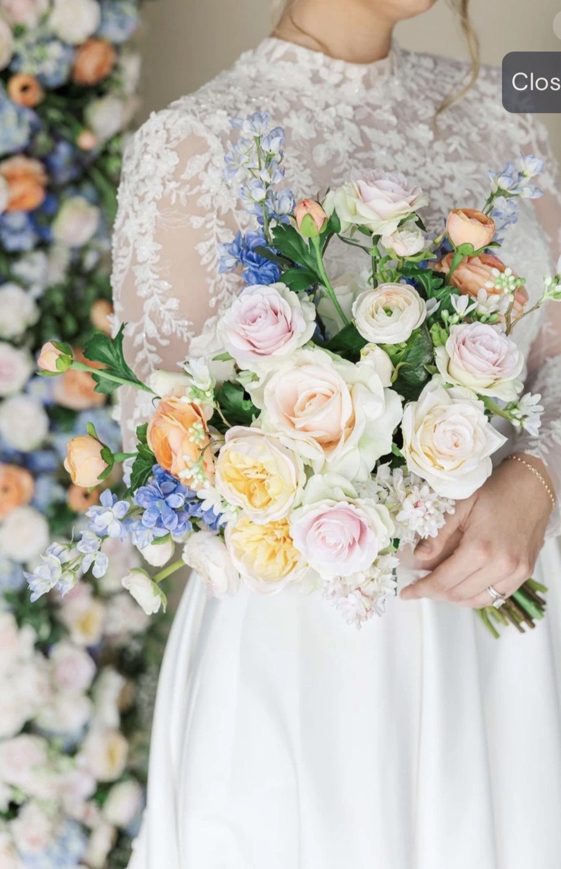 Botanical wedding arrangement