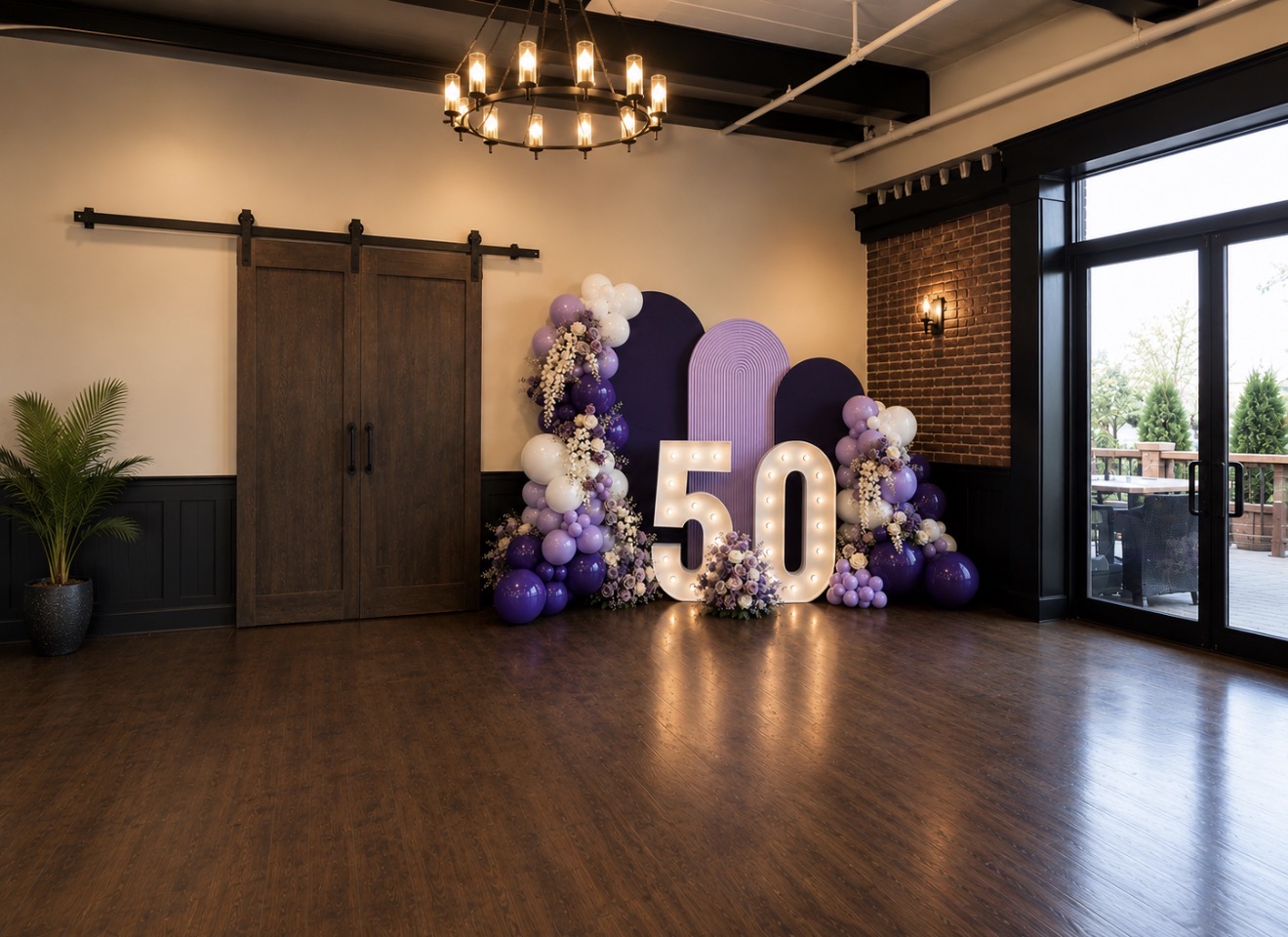 Custom balloon garland