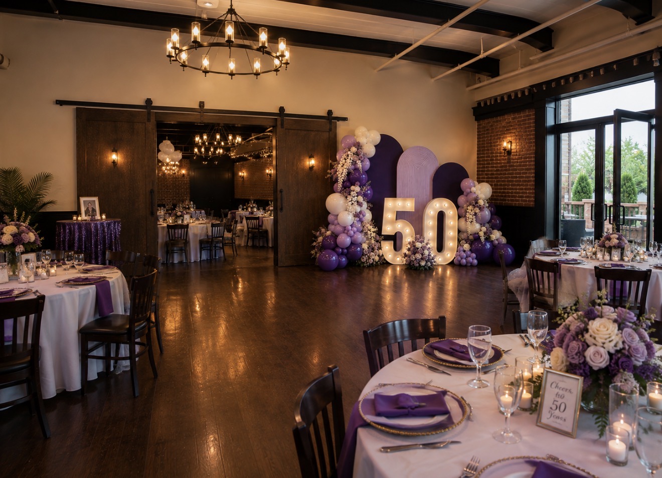 Colorful balloon décor