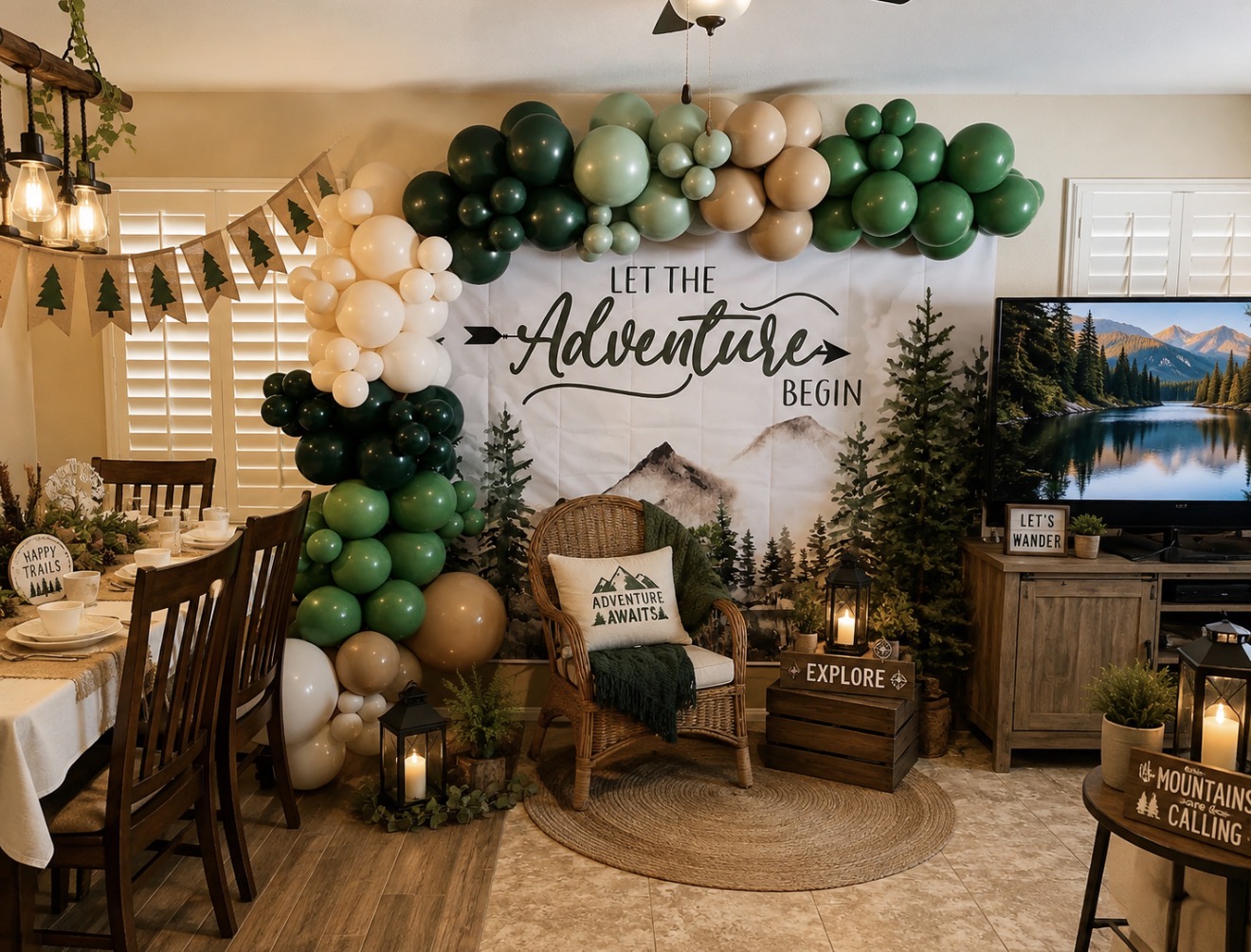Professional balloon display