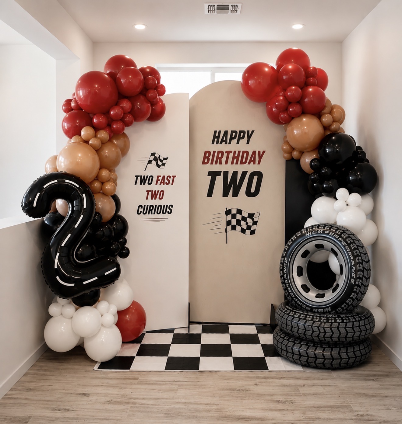 Vibrant party display