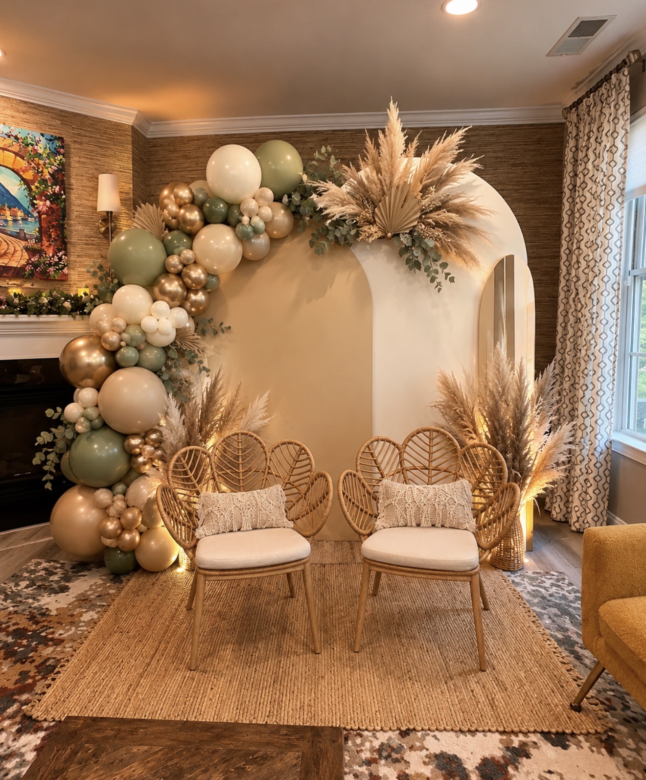 Artistic balloon display