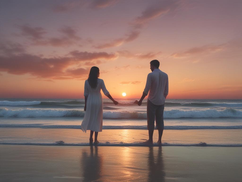 couples photography, romantic beach, sunset, love story