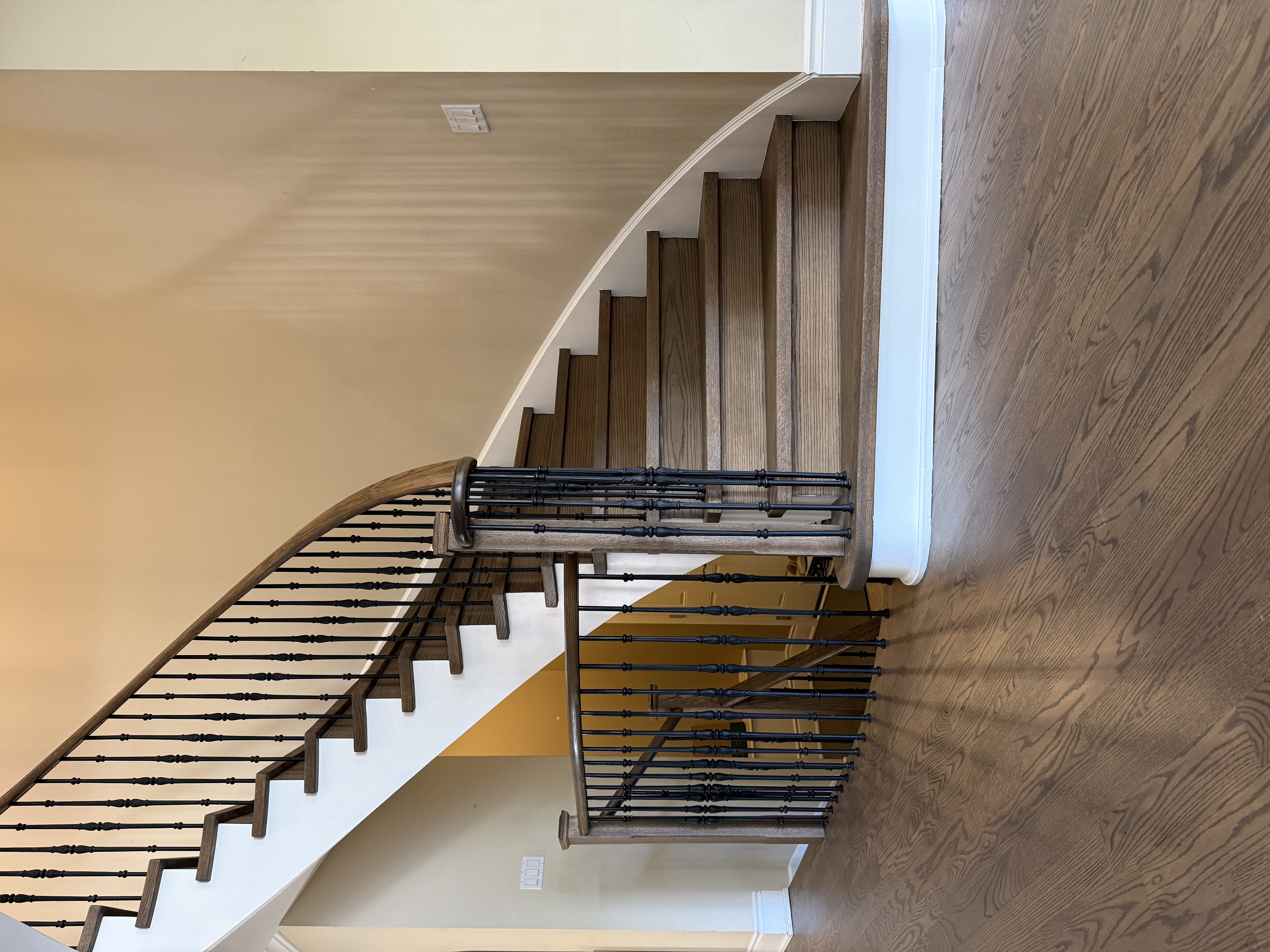 Beautiful staircase installation by Quijada Flooring