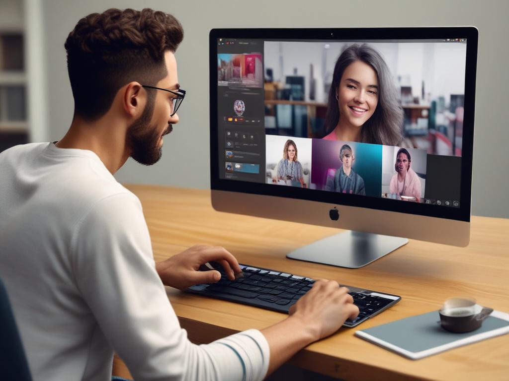 A high resolution image showing a person engaged in a