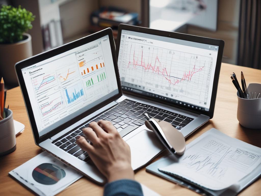 A realistic high resolution of a performance analytics review session,