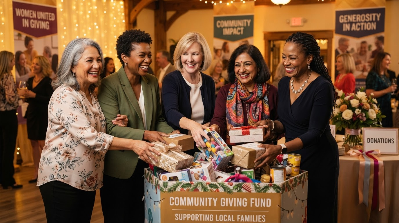 Women coming together in generosity and giving