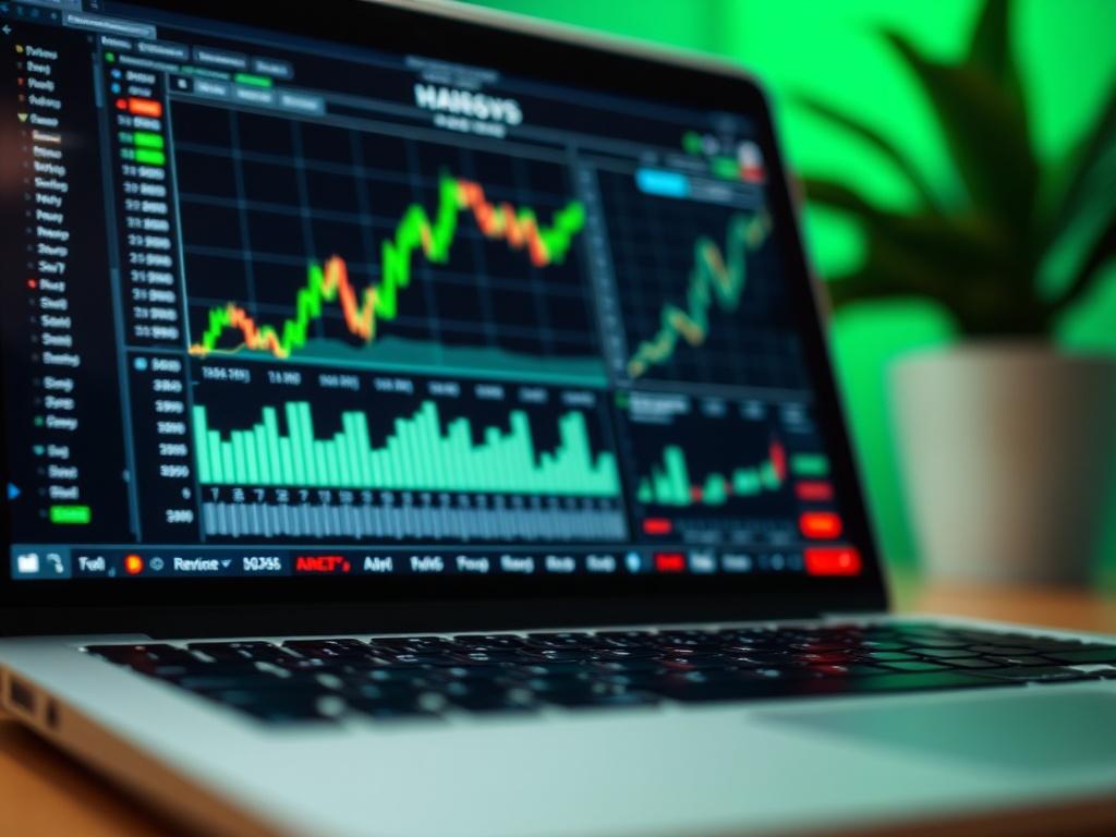 A hyper realistic close up image of a laptop screen