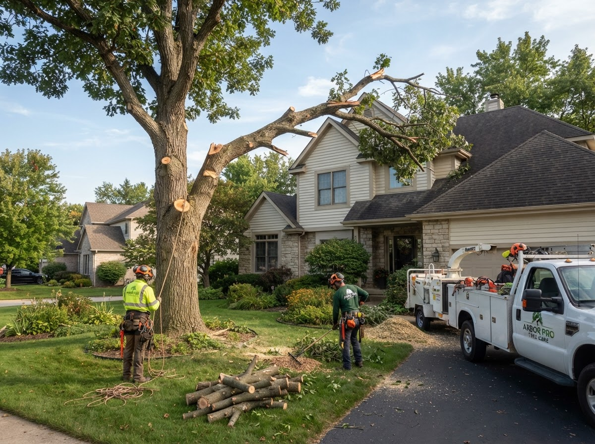 Hazardous limb removal ensuring property safety in Charlotte NC