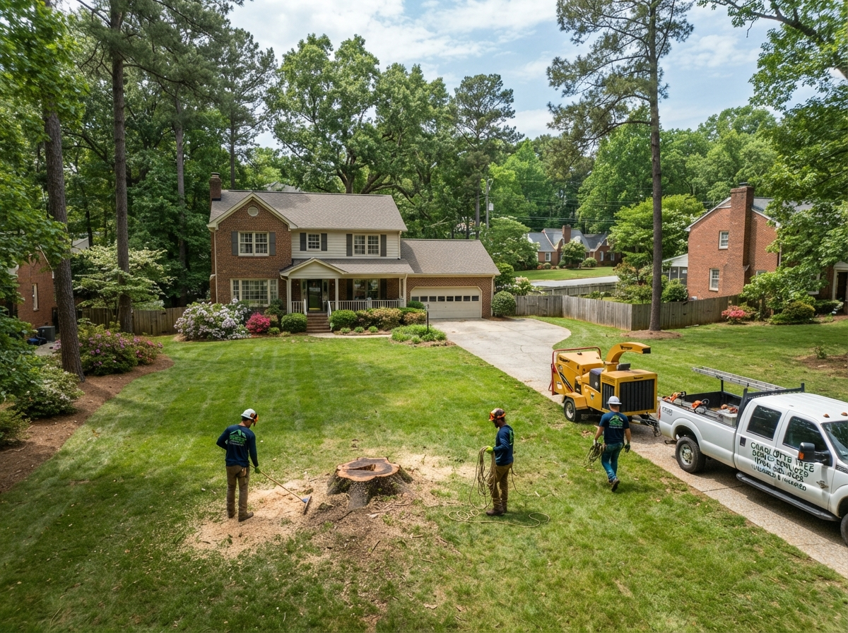 Professional stump grinding by Alvarez Tree Service