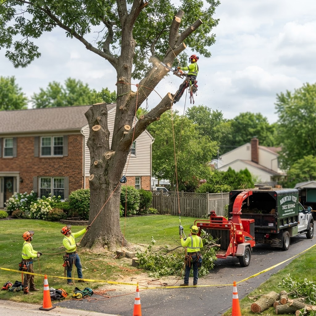 Professional tree service project by Alvarez Tree Service in Charlotte NC