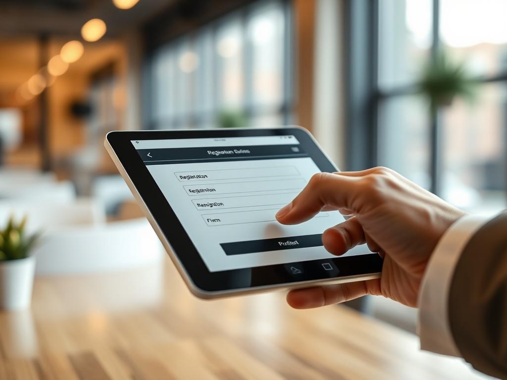 A close up shot of a hand filling out a