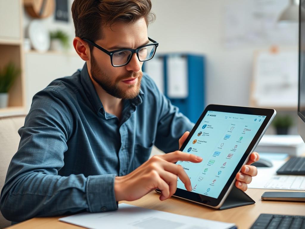 A close up shot of a user reviewing a shortlist