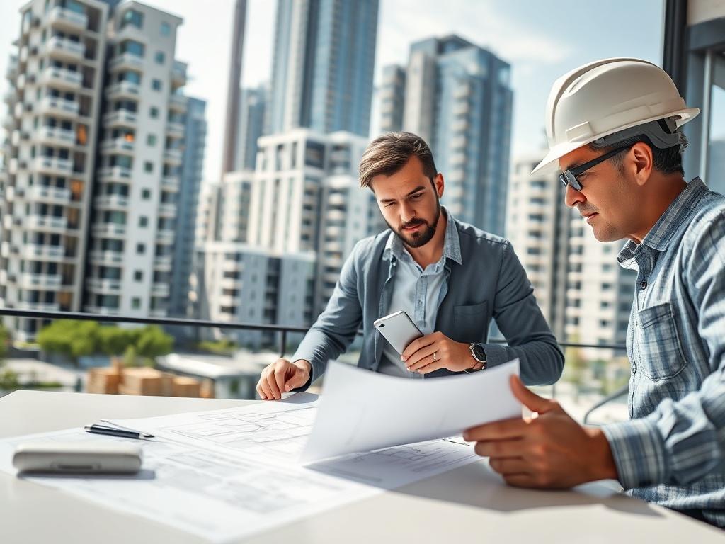 A close up shot of a modern condominium project being