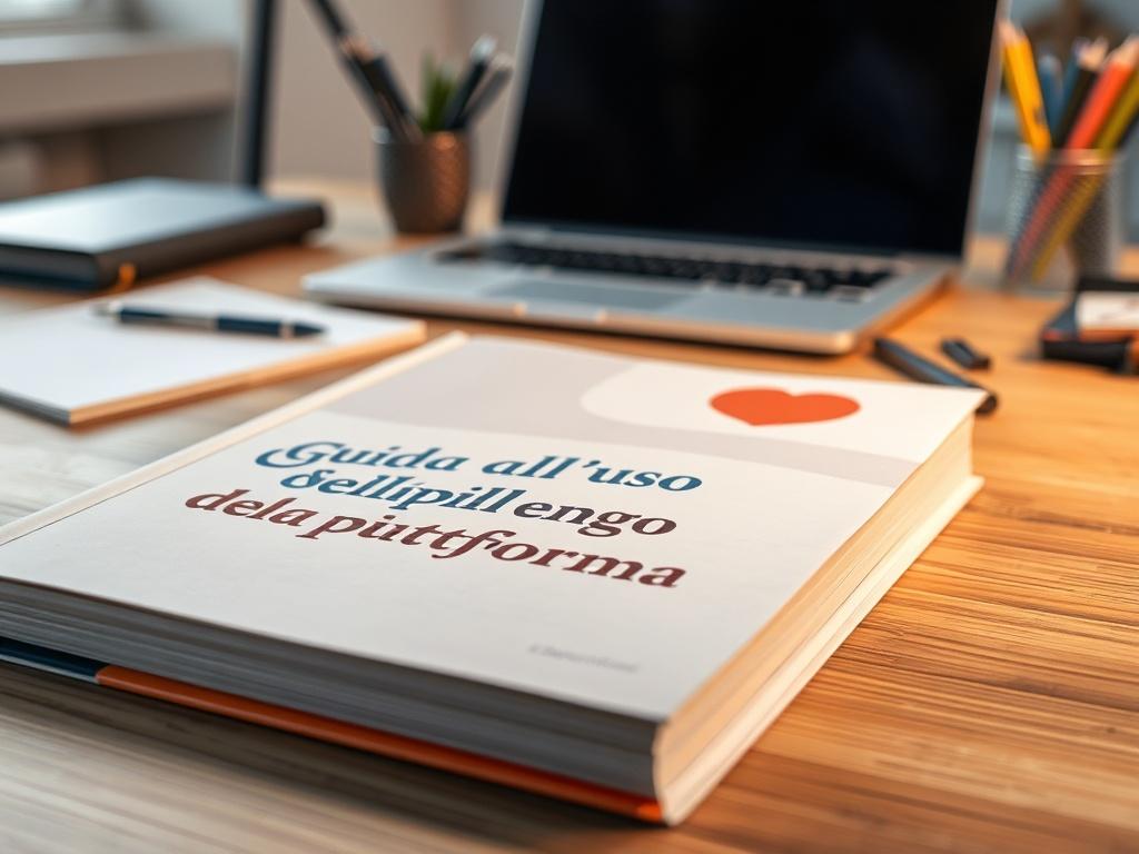 A high resolution close up of a printed guidebook on