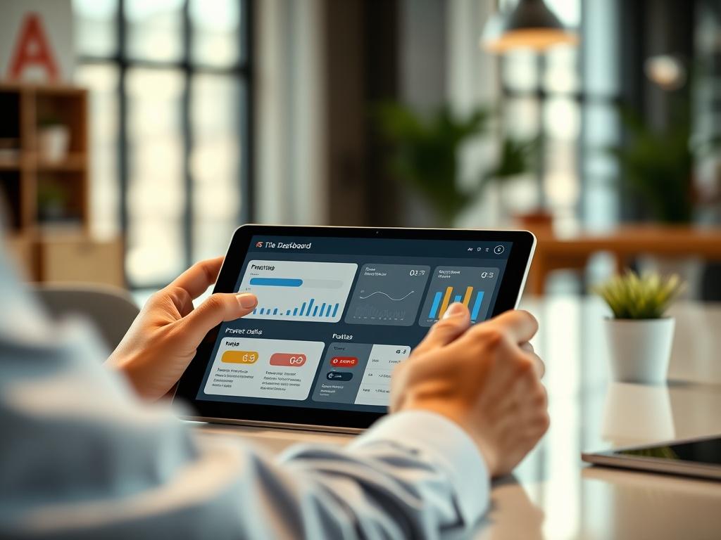 A realistic high resolution image of a user interacting with