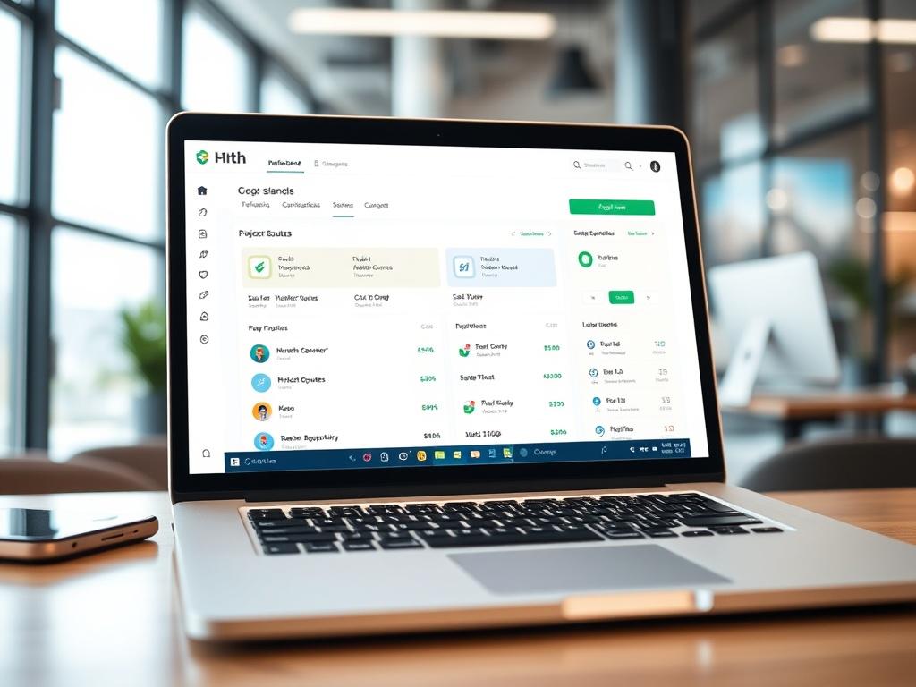 A close up image of a laptop displaying a user