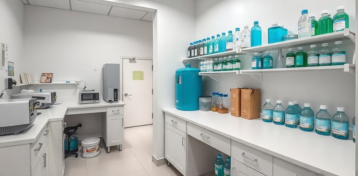 Laboratoire moderne de traitement des eaux