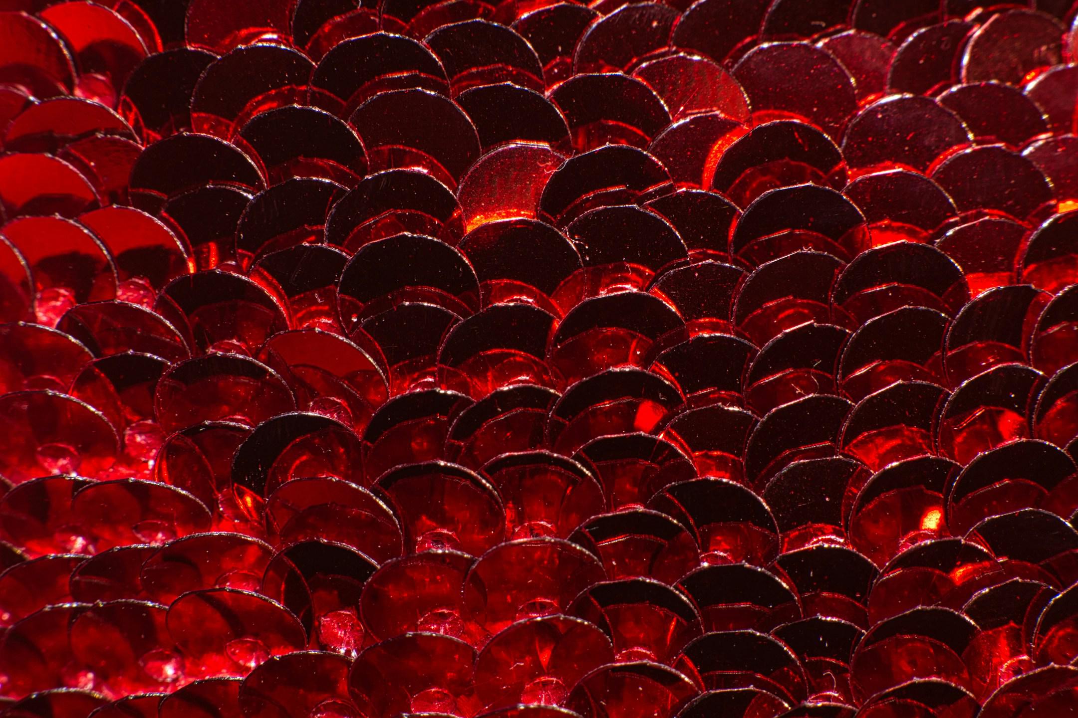 Close up of sequins on a sequin dress