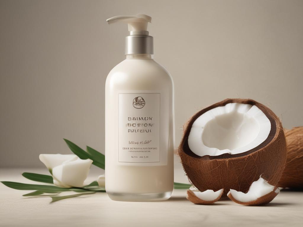 coconut lotion, moisturizing lotion, natural skincare