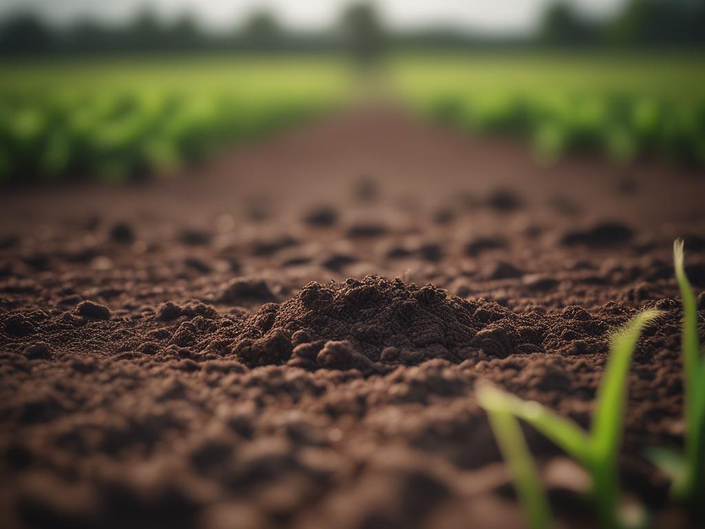 A hyper realistic close up image of a soil moisture