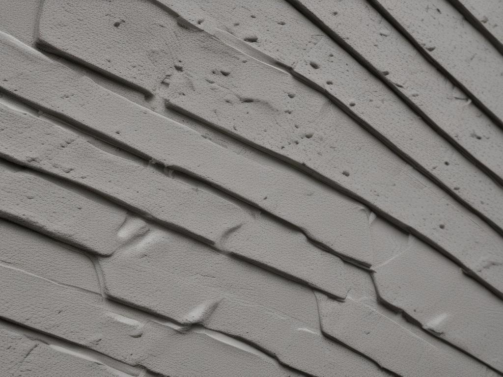 A close up shot of a freshly coated stucco wall