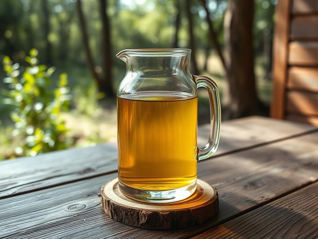 A high resolution image of biodiesel in a clear glass