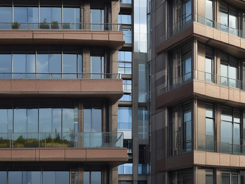 a close up shot of a large scale building extension,