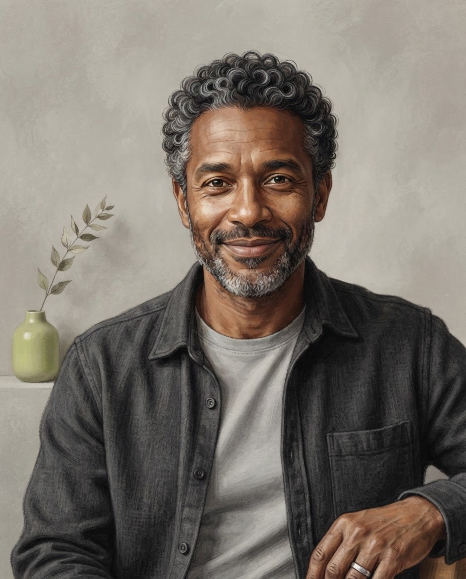 Illustrated portrait of Leo Harrington, Support Operations Manager