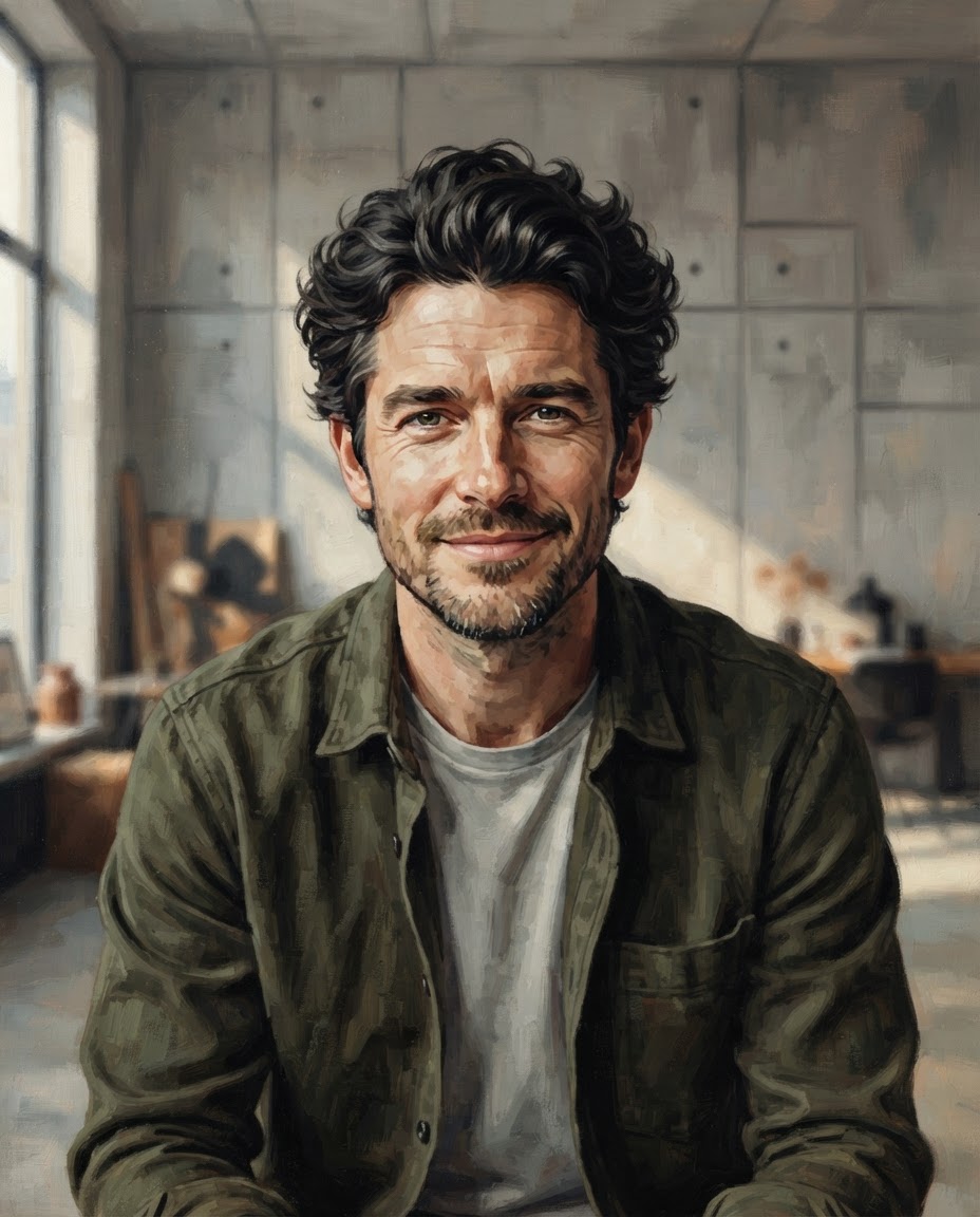 Illustrated portrait of Thomas Keane, Solutions Architect