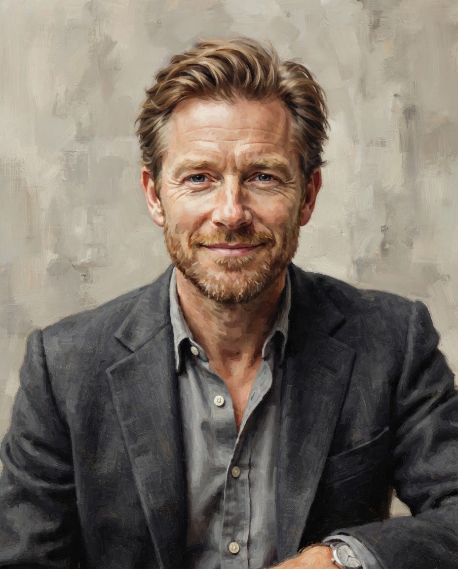 Illustrated portrait of Oliver Grant, Delivery Director