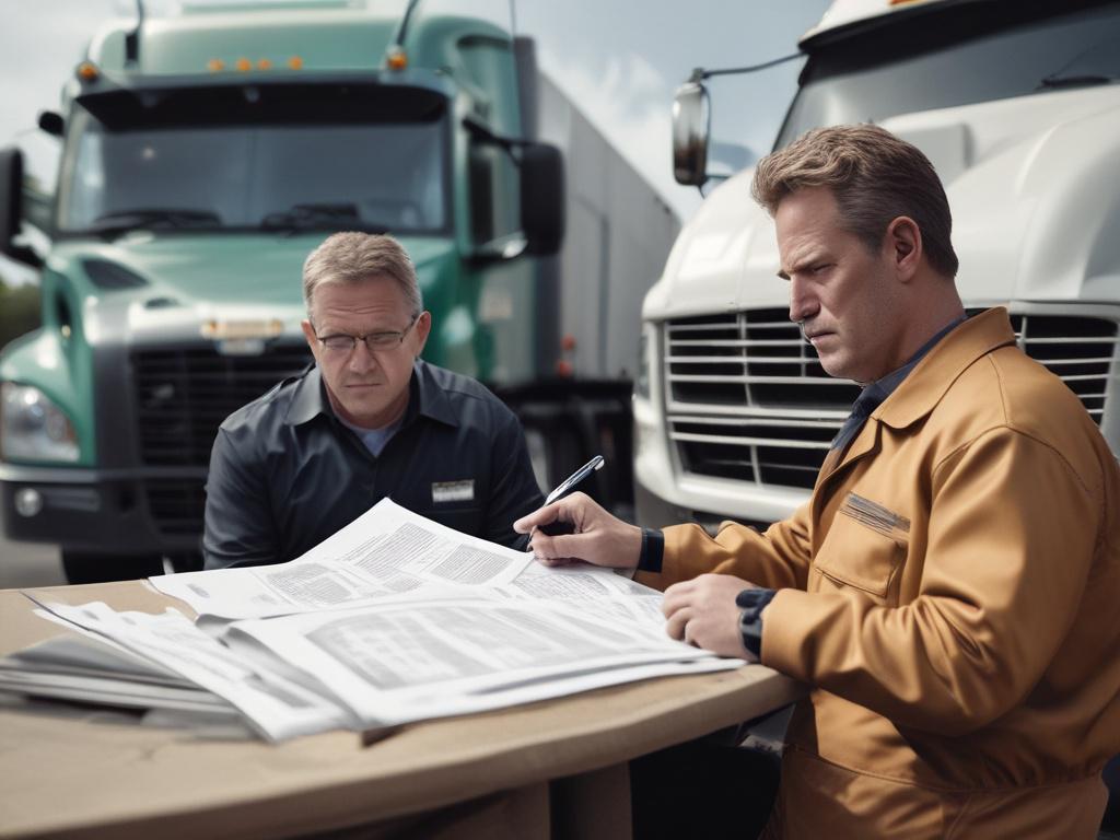 A close up image of a professional consultant reviewing Motor