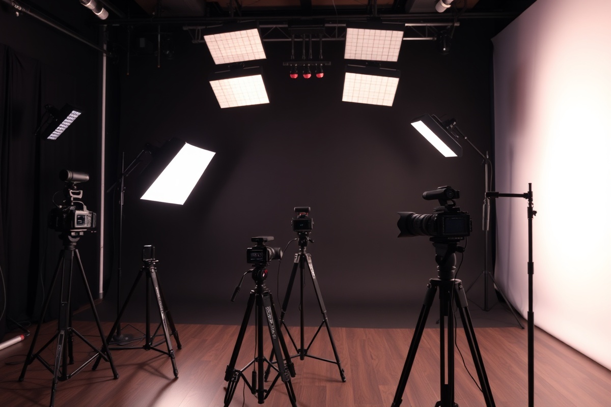 Professional production studio setup