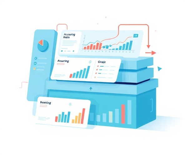 Financial dashboard illustration