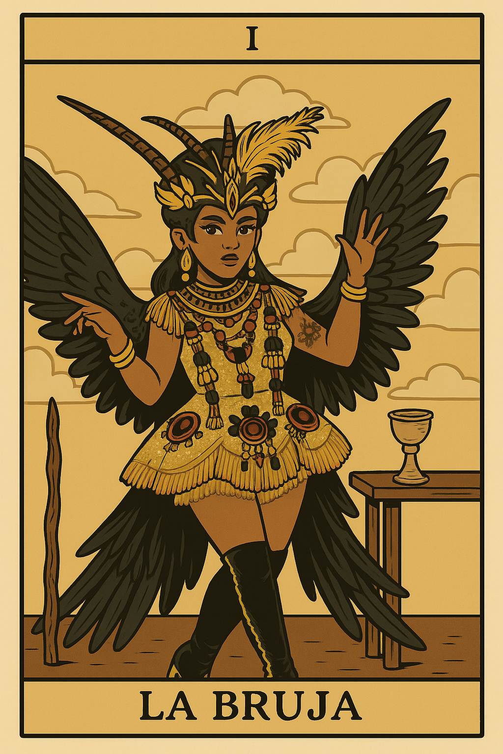 la bruja tarot card illustration.png