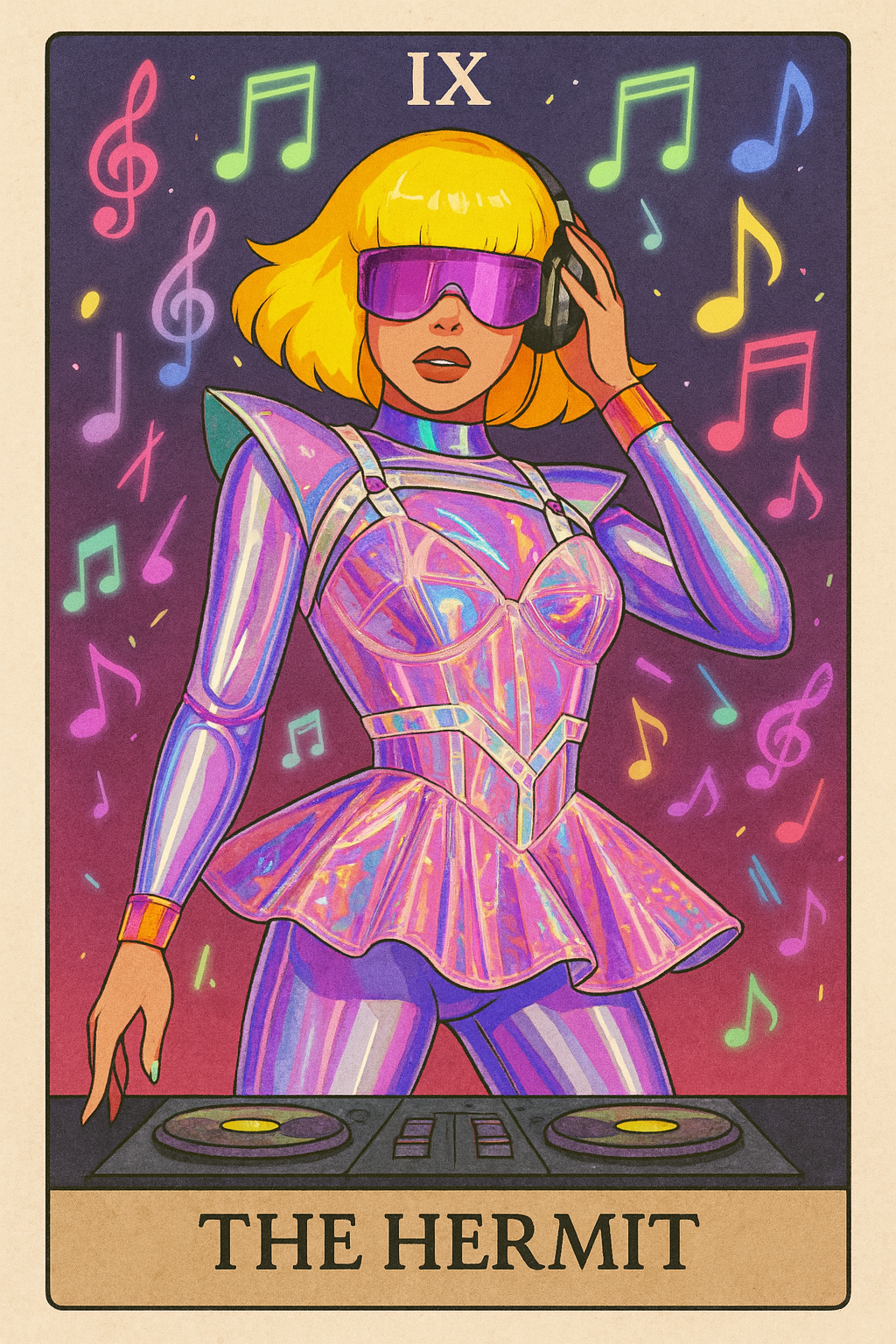 Aja Miyake Mugler Tarot Hermit Dj Card