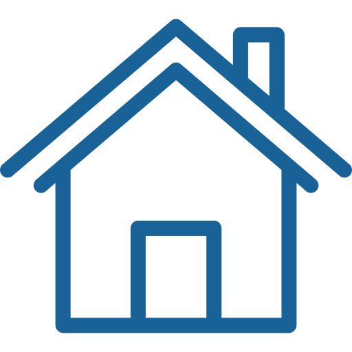 A cartoon depiction of a house