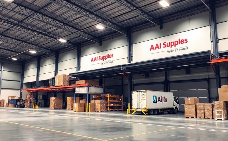 Modern warehouse facility with loading dock and storage