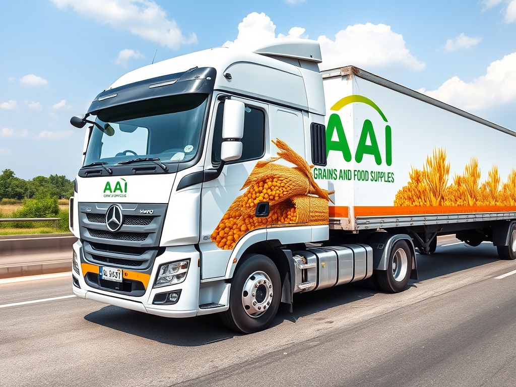 AAI GRAINS AND FOOD SUPPLIES official corporate delivery truck