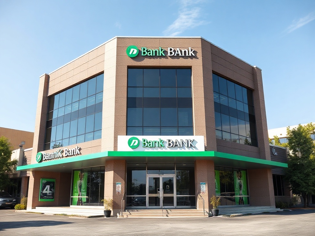 Professional bank building showing financial security