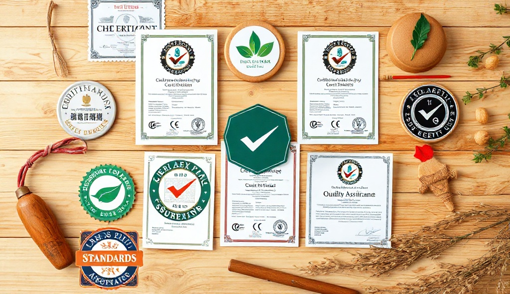 Quality assurance certification badges and standards