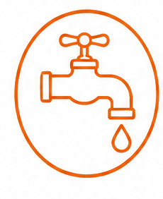 Dripping faucet icon