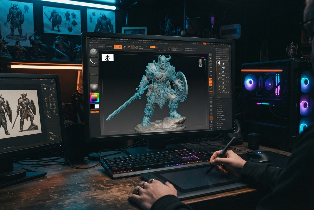 High & Low-Poly 3D Modelling
