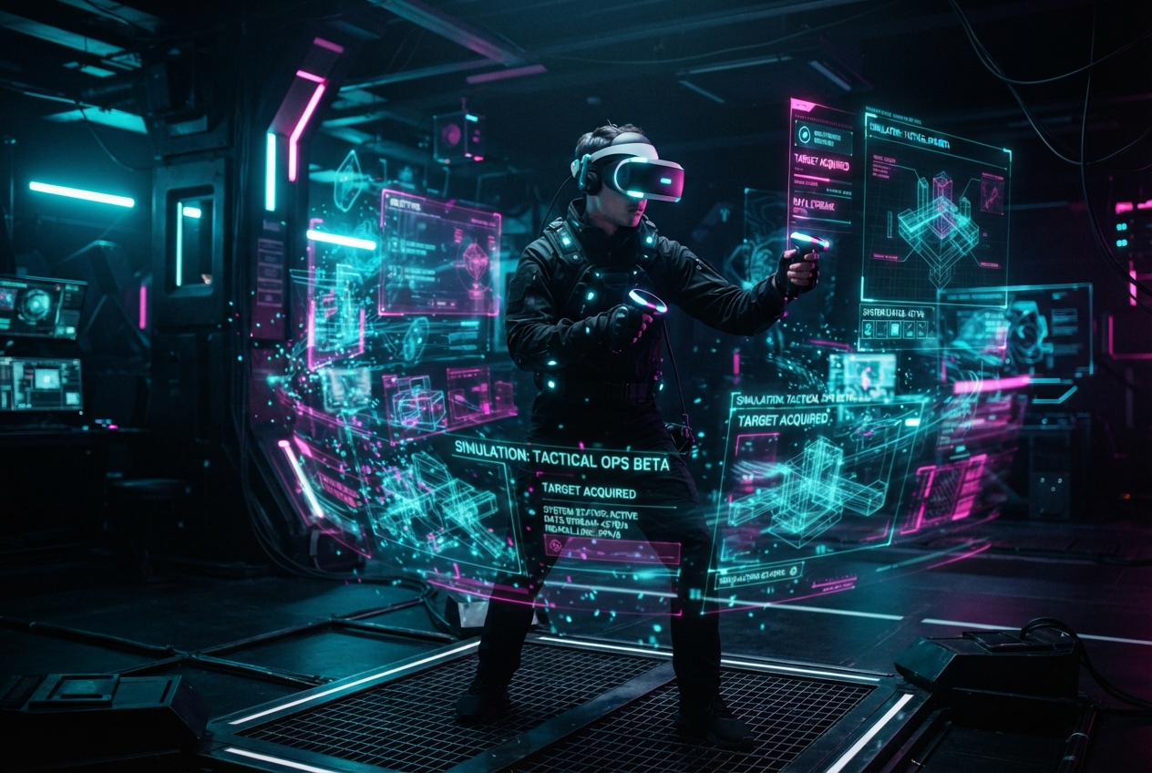 VR training simulation