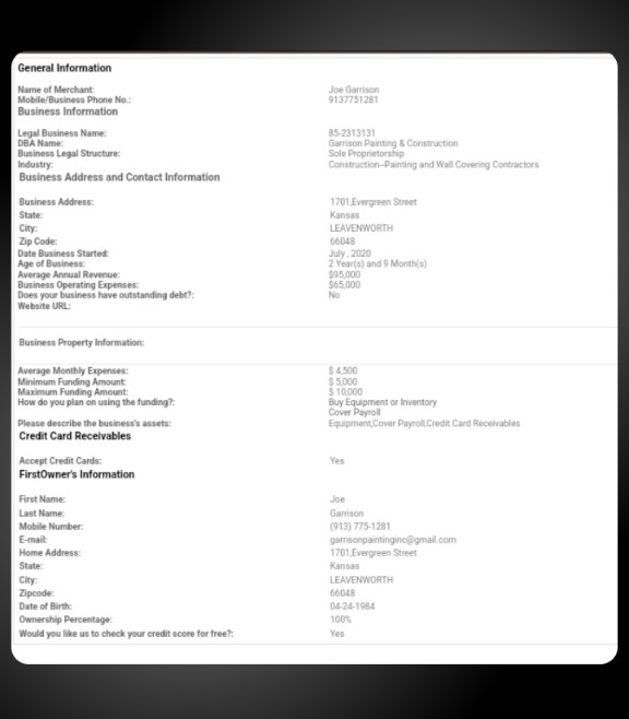 Garrison Painting & Construction business insurance and licensing information