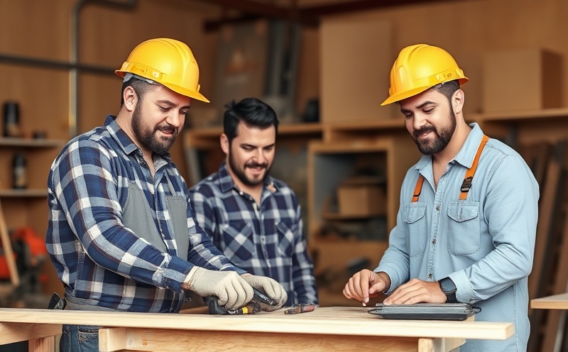 Skilled construction workers at work
