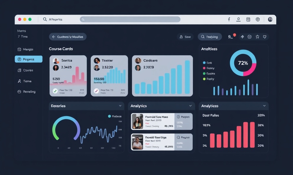 Student learning management dashboard